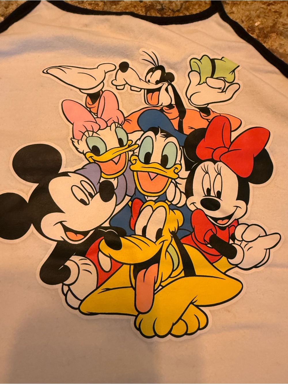 Disney Character Mickey Pluto Donald Minnie Halter top Size Small S EUC - Picture 5 of 7